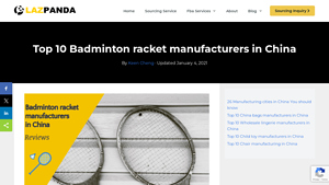 Top 10 Badminton racket manufacturers in China - Lazpanda - bamdinton supplier china