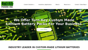 Lithium Power Custom Lithium Ion Battery Manufacturers - lithium ion suppliers