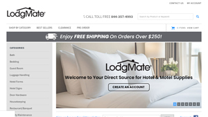 Hotel Supplies Manufacturer | Free Shipping over $250 | LodgMate - hotel supplier
