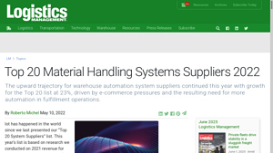 Top 20 Material Handling Systems Suppliers 2022 - material handling supplier