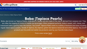 Tapioca Pearls (Boba) - LollicupStore - boba supplier