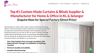 Curtain Avenue Custom Curtains & Blinds Supplier & Manufacturer in KL ... - curtain supplier and makers