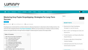 Mastering Gray Poplar Dropshipping: Strategies for Long-Term Success - gray poplar supplier