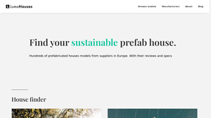 Find your sustainable prefab house - Lumo - modular house suppliers