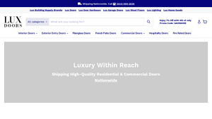 Lux Doors Shipping High-Quality Interior & Exterior Doors Nationwide - door supplier