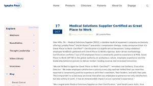 Medical Solutions Supplier Certified as Great Place to Work - medical solutions supplier