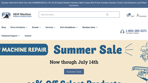 H&W Machine Repair & Rebuilding - Machine Replacement Parts - machine parts suppliers