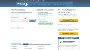 Online Industrial and Manufacturing Directory |MacRAE'S Blue Book - online supplier and vendor directories