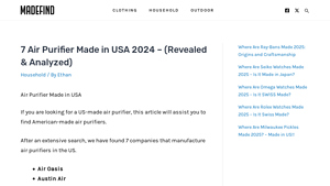7 Air Purifier Made in USA 2024 - (Revealed & Analyzed) - MadeFind - air purifier supplier