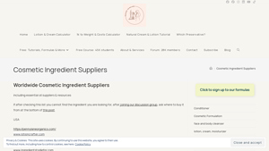 Cosmetic Ingredient Suppliers - - Cosmetic Science - cosmetic ingredients supplier