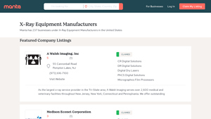 X-Ray Equipment Manufacturers | United States - Manta.com - x ray machine supplier