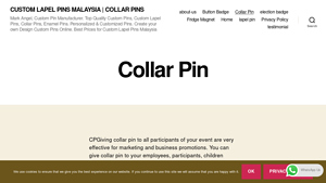 LAPEL PIN MALAYSIA | CUSTOM LAPEL PINS MALAYSIA | COLLAR PINS - Mark Angel - lapel pin supplier
