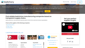 Top Badminton Manufacturing Companies [List] - Matchory - bamdinton supplier china