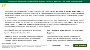 SupplierOne | Register Your Business to Get Discovered by Corporate Buyers - mcdonald's suppliers