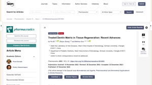 Treated Dentin Matrix in Tissue Regeneration: Recent Advances - treated dentin matrix suppliers