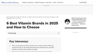 6 Best Vitamin Brands: Vetted and Reviewed - Medical News Today - best supplement supplier