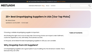 20+ Best Dropshipping Suppliers in USA [Our Top Picks] - Meetanshi - dropshipping supplier usa