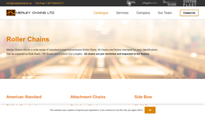 Roller Chains - Merley Chains Ltd. - conveyor chain suppliers winnipeg