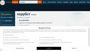 SUPPLIER Synonyms: 32 Similar Words - Merriam-Webster - synonym for suppliers