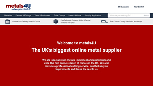 UK Online Metal, Aluminium & Steel Suppliers | metals4U - medal supplier