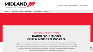 Commercial Printing Paper Supplier & Paper Distributor | Midland Paper - paper supplier