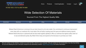 Midwest Steel and Aluminum | Buy Metal Online | Online Metal Supplier - aluminium metal suppliers