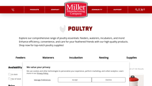 Poultry | Miller Manufacturing Company - chicken supplier