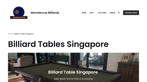 Billiard Table Singapore - Monstercue Billiards - pool table supplier