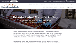 Private Label Manufacturing - Mount Franklin Foods - gummy candy supplier