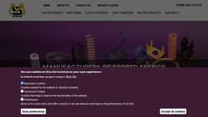 Custom & Prototype Spring Manufacturer | M & S Spring - custom spring supplier