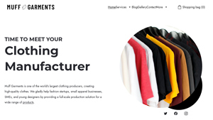 Clothing Manufacturer UK | Muff Garments | Muff Garments - clothing manufacturer supplier