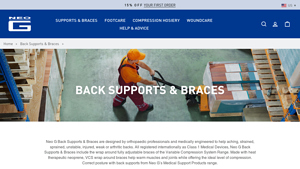 Back Supports & Braces - Neo G USA - medical back brace supplier
