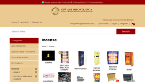 NewAgeIncense.com: Wholesale Incense at great prices. - incense supplier