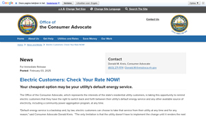 Electric Customers: Check Your Rate NOW! - nh electric supplier rates