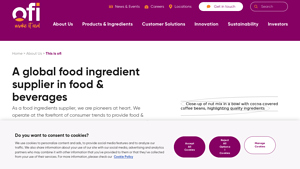 Global food ingredient supplier - ofi - food ingredient supplier