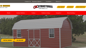 Ok Structures: Portable Buildings, Garages, Horse Barns - steel suppliers el reno ok