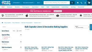 Cupcake Liners & Decorative Picks | Oriental Trading - cupcake liners supplier