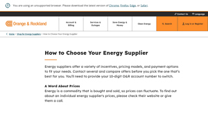 How to Choose Your Energy Supplier - ORU - cheapest energy supplier nyc