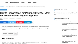 How to Prepare Steel for Painting: Essential Steps for a Durable and ... - metal painting