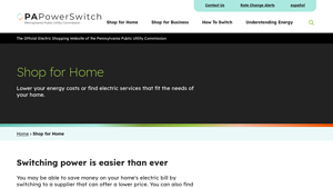 Shop For Your Home's Electricity in Pennsylvania - electric supplier rates
