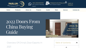 2022 Doors From China Buying Guide - Parlun - solid wood door supplier china