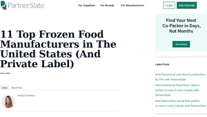 11 Top Frozen Food Manufacturers in The United States (And Private ... - frozen food supplier