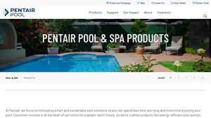 Pentair Pool & Spa Products | Smart and Sustainable Pool Solutions - pool supplier