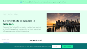New York's Electric Utility Companies | Perch Energy - energy suppliers nyc