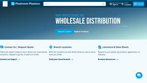 Plastic Sheet, Rod & Tube Distributor | Piedmont Plastics - plastic products supplier