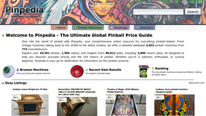 Pinpedia: Pinball Database - pinball machine supplier