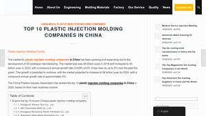 Top 10 Plastic Injection Molding Companies In China - plastic injection molding companies