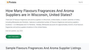 How Many Flavours Fragrances And Aroma Suppliers are in Wisconsin ... - flavours fragrances and aroma supplier