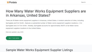 List of Water Works Equipment Supplier Locations in Arkansas, United ... - water works equipment supplier