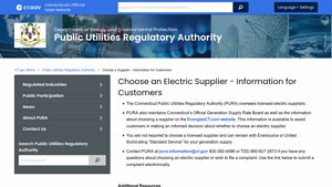 Choose a Supplier - Information for Consumers - CT.gov - electric supplier rates in ct